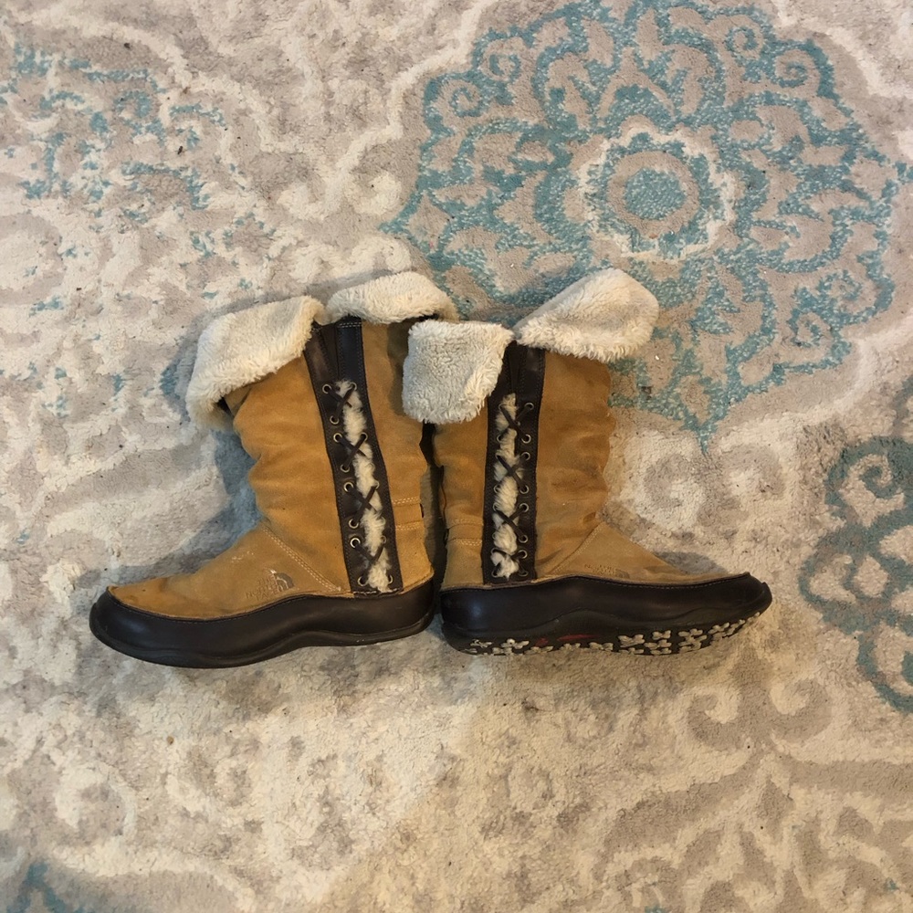 The North Face suede boots
